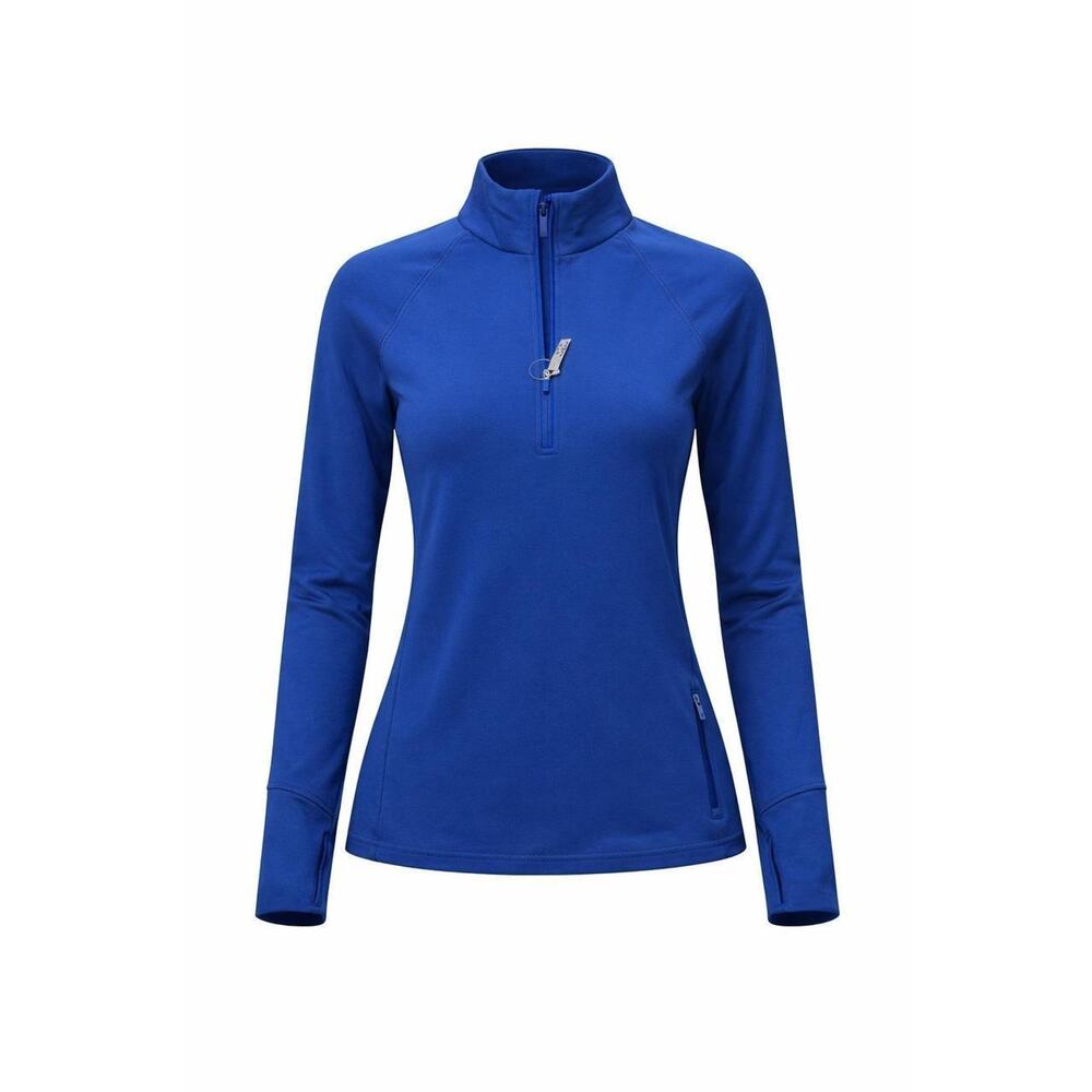 NWT DSG Women's Blue 1/4 Zip Long‎ Sleeve Athletic Top Size XS